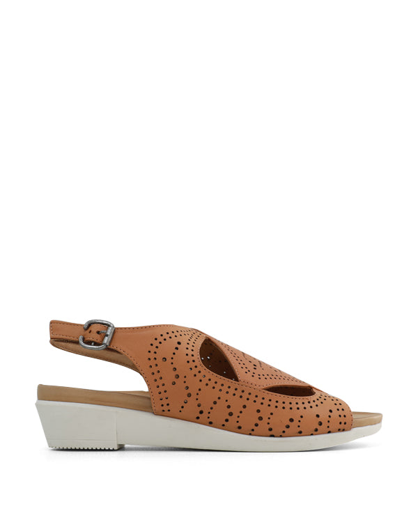 Brown Bueno womens sandal side view